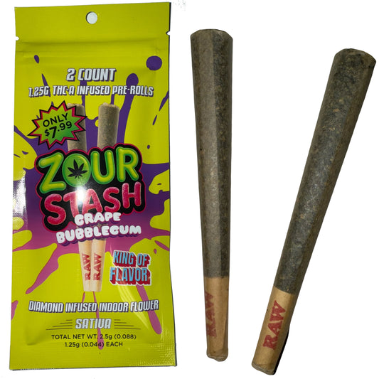 Grape Bubblegum - ZOUR STASH - S